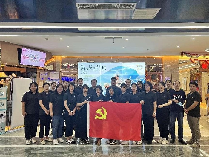 蓝筹党支部开展同心观影活动-观看《海的尽头是草原》